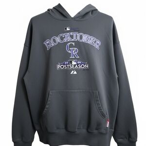 Majestic Dark Gray Rocktober 2009 Postseason Hoodie